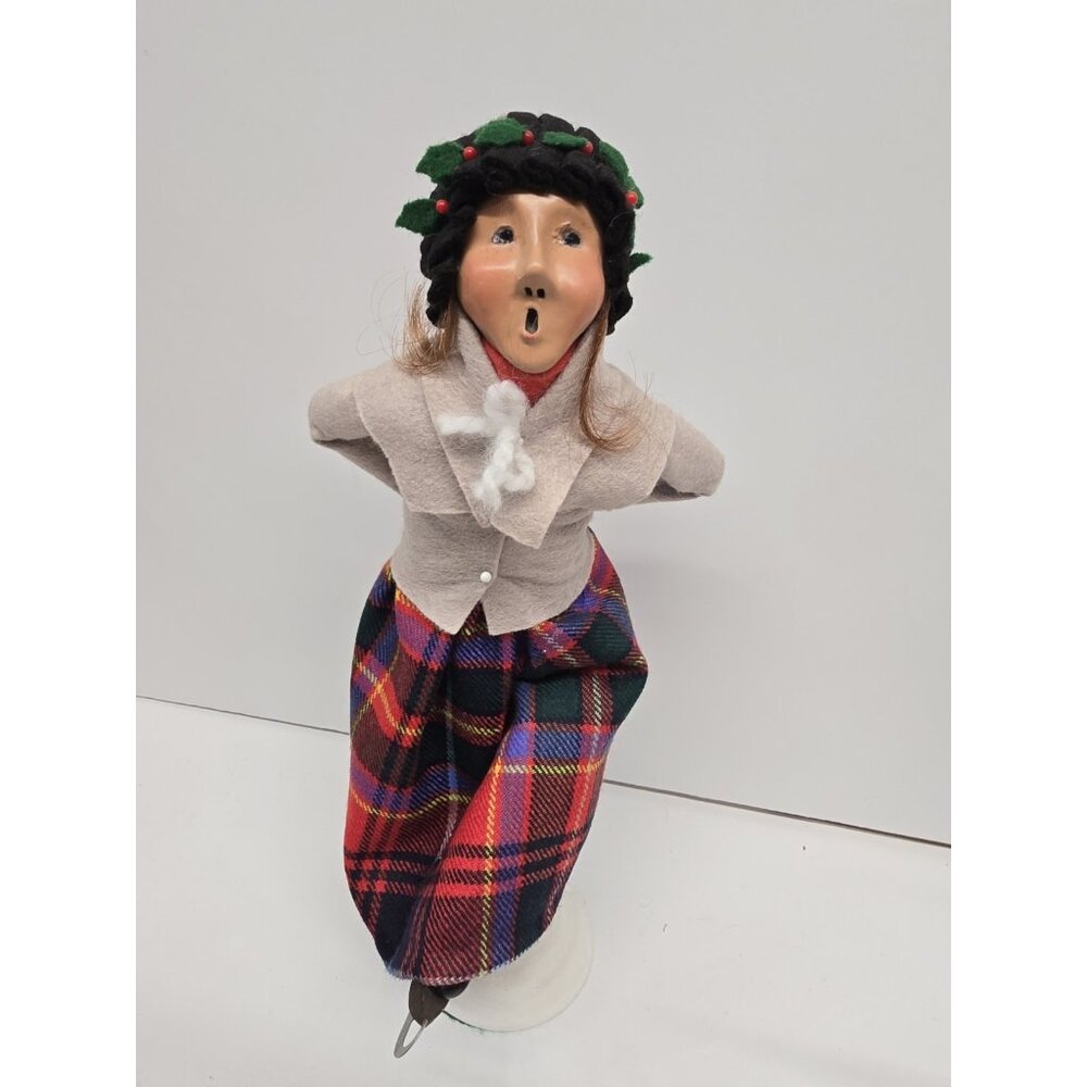 Vintage Byers Choice Ice Skater Numbered 53/100 & Signed  **READ DESCRIPTION